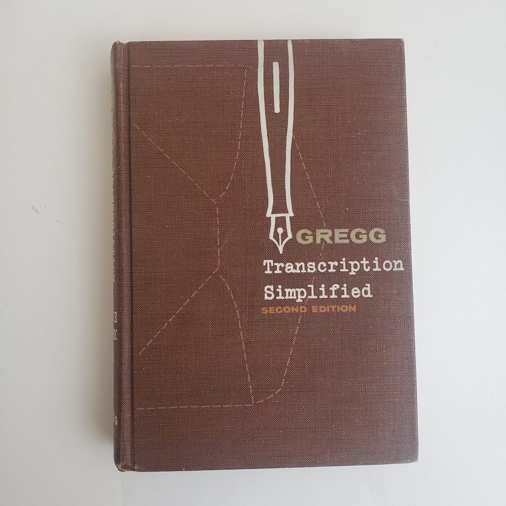 Gregg Transcription Simplified Second Edition‎ by Leslie/Zoubek (HB, 1956)